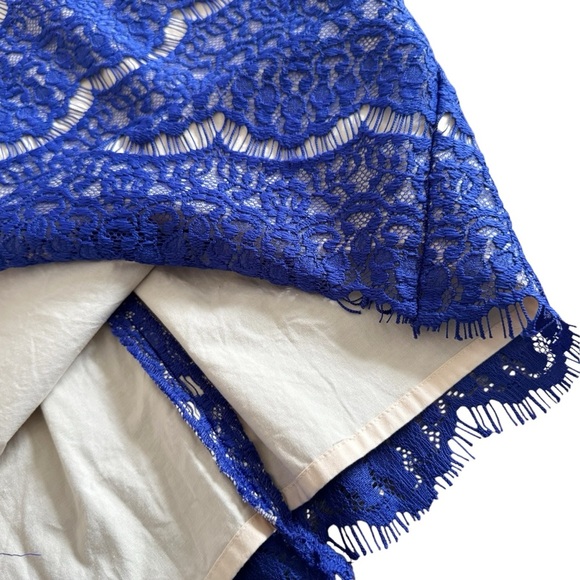 Darling Vintage Blue Candice Lace Dress size Med special event office siren 952 - Picture 7 of 16